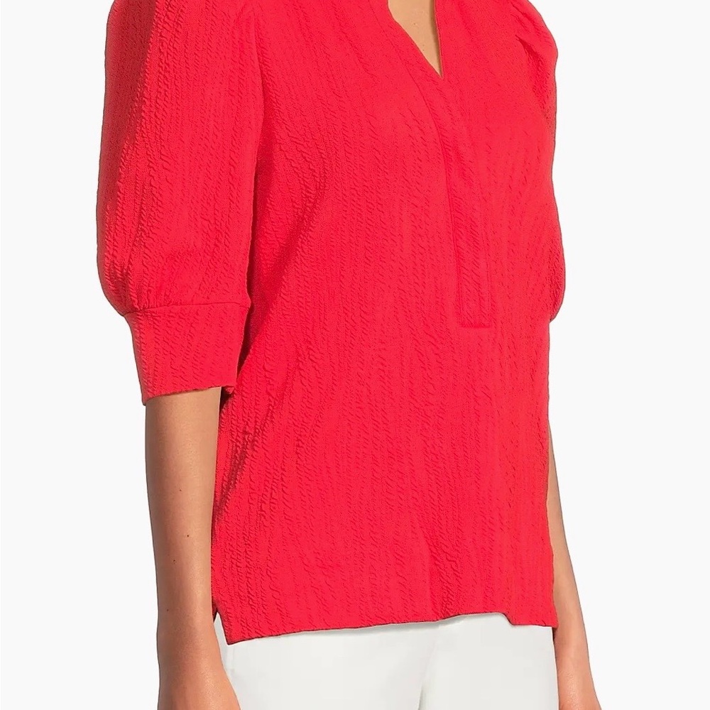 Lilly Pulitzer Elbey knit top rococo red size large NWT - Picture 5 of 6